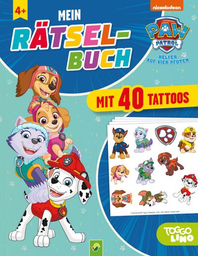 PAW Patrol Mein Rätselbuch mit 40 Tattoos