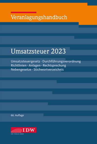 Veranlagungshandbuch Umsatzsteuer 2023, 66. A.