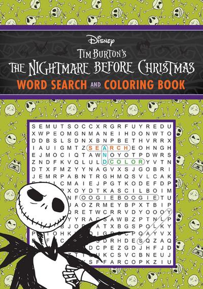 Disney Tim Burton’s the Nightmare Before Christmas Word Search and Coloring Book