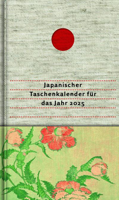 Japanischer Taschenkalender für das Jahr 2025