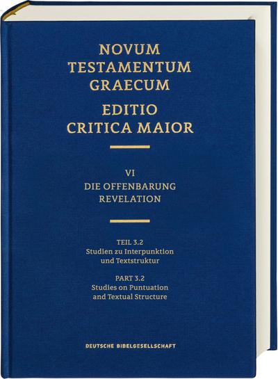 ECM VI/3.2. Offenbarung. Studien zu Interpunktion und Textstruktur