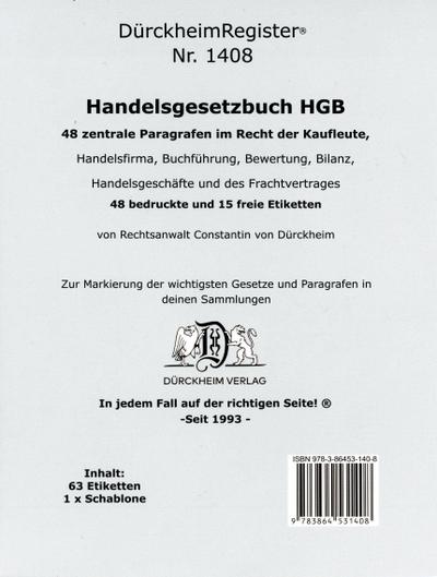 DürckheimRegister® HGB im dtv (2022)