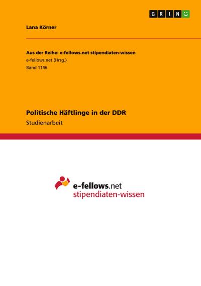 Politische Häftlinge in der DDR