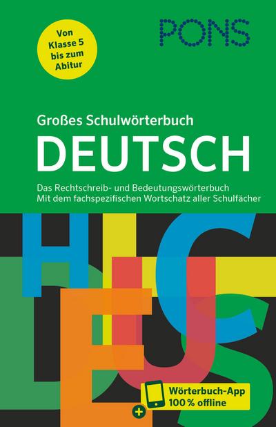 PONS Großes Schulwörterbuch Deutsch