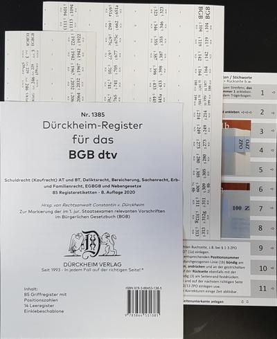 DürckheimRegister BGB im dtv 2023