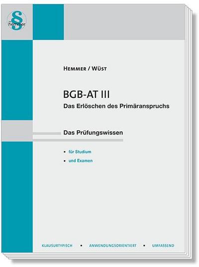 BGB AT III - Das Erlöschen des Primäranspruchs