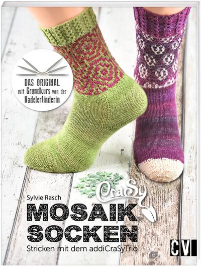 CraSy Mosaik - Socken Stricken mit dem addiCraSyTrio