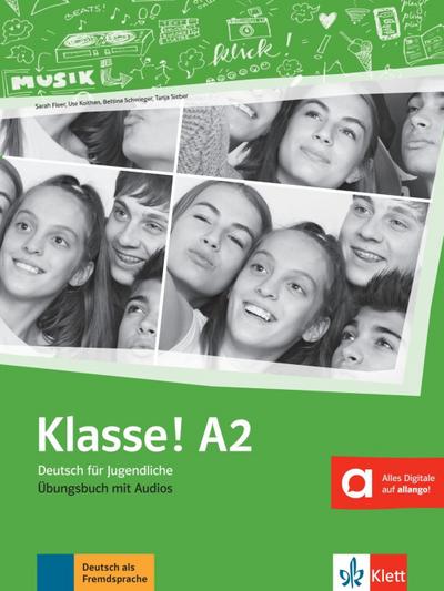 Klasse! A2. Übungsbuch mit Audios online