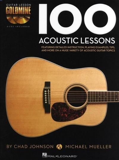 100 Acoustic Lessons Book/Online Audio