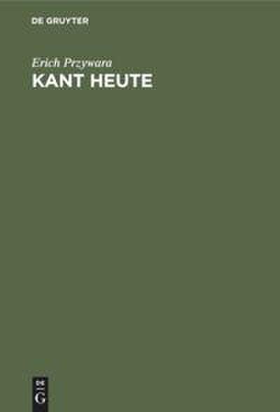 Kant Heute