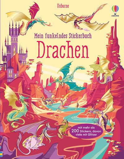 Mein funkelndes Stickerbuch: Drachen