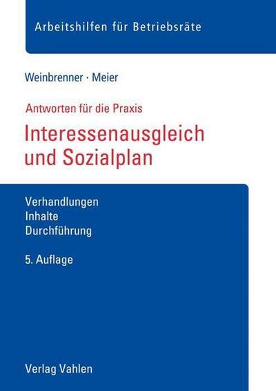 Interessenausgleich und Sozialplan