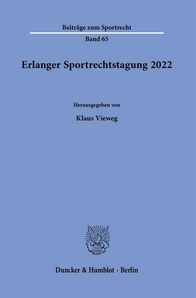 Erlanger Sportrechtstagung 2022