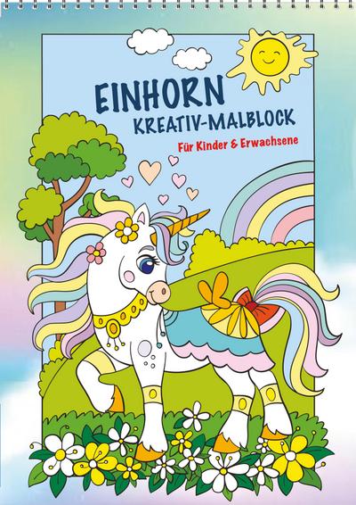 Einhorn Kreativ-Malblock