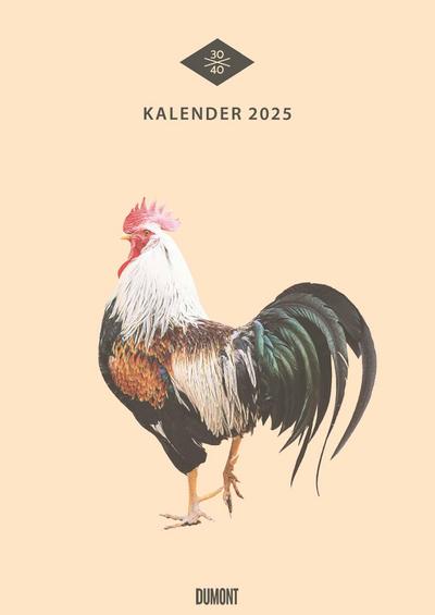 DUMONT - Managerie 2025 Wandkalender, 29,7x42cm, Kalender mit historischen Tier- und Pflanzenbildern, minimalistisch, vom Designlabel "30x40", gedruckt auf ungestrichenem Papier, int. Kalendarium