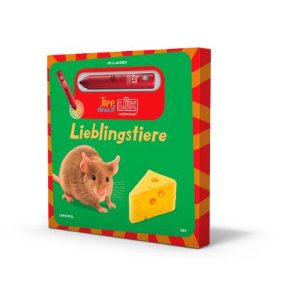 Tipp-drauf-LÜK  Bilderbuch Lieblingstiere + Stift  Deutsch