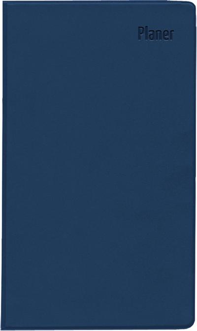 Taschenplaner blau 2025 - Bürokalender 9,5x16 cm - 112 Seiten - 1 Woche auf 2 Seiten - separates Adressheft - faltbar - Notizheft - 560-1015