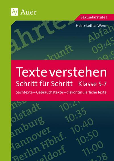 Texte verstehen - Schritt für Schritt, Klasse 5-7