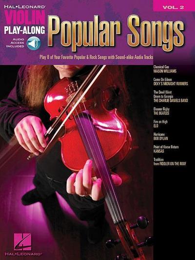 Popular Songs Violin Play-Along Volume 2 Book/Online Audio