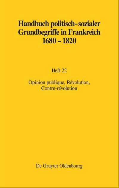 Opinion publique, Révolution, Contre-révolution