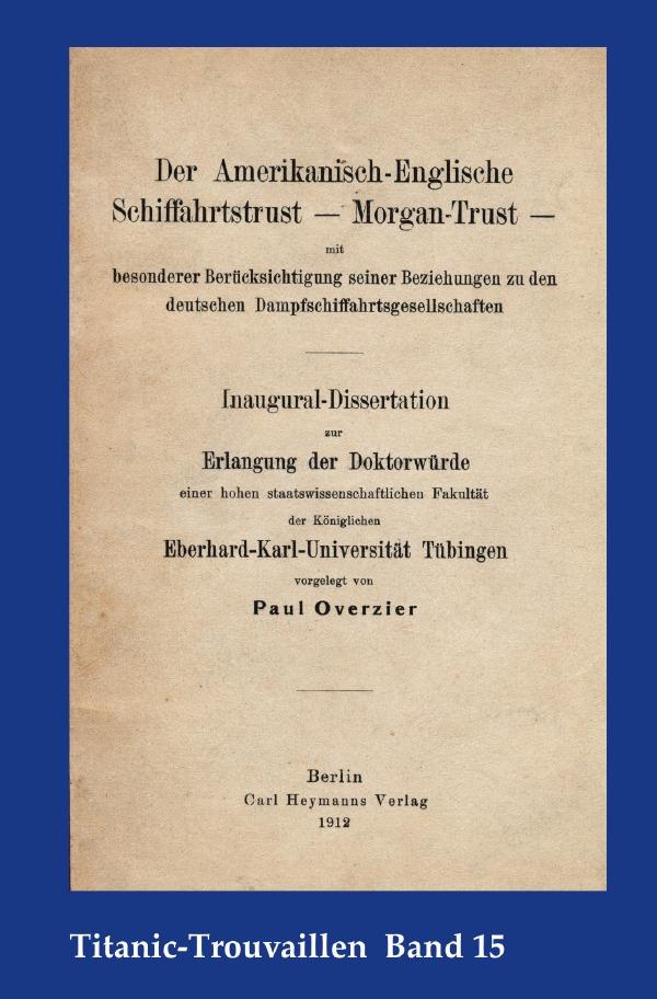 Der Amerikanisch Englische Schiffahrtstrust Morgan Trust