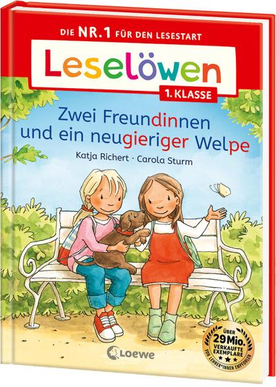 Leselöwen 1. Klasse - Zwei Freundinnen und ein neugieriger Welpe