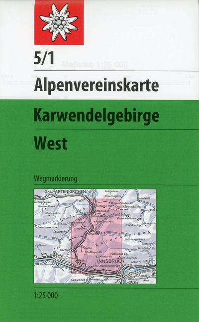 Karwendelgebirge - Westliches Blatt